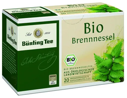 B&uuml;nting Tee Brennessel-Tee 20 x 2g Teebeutel, Bio
